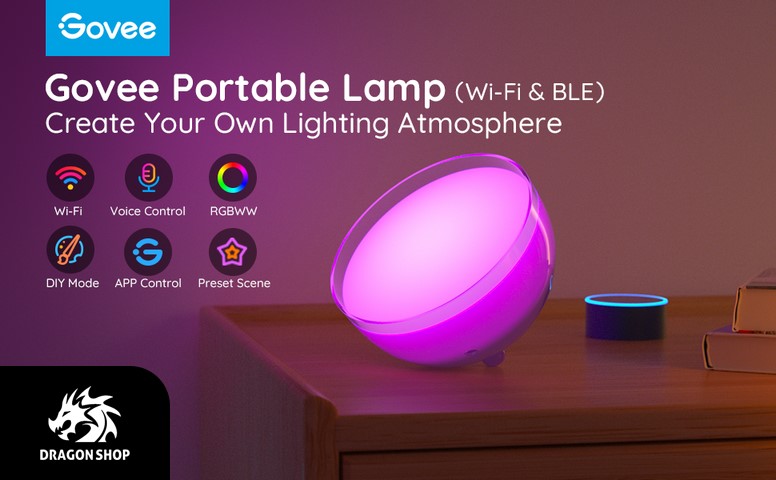 چراغ رومیزی بلوتوثی هوشمند گووی Govee Ambient Portable