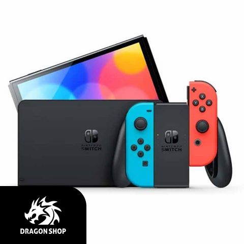 خرید اینترنتی نینتندو سوییچ Nintendo Switch Oled with Neon Blue and Neon Red Joy-Con