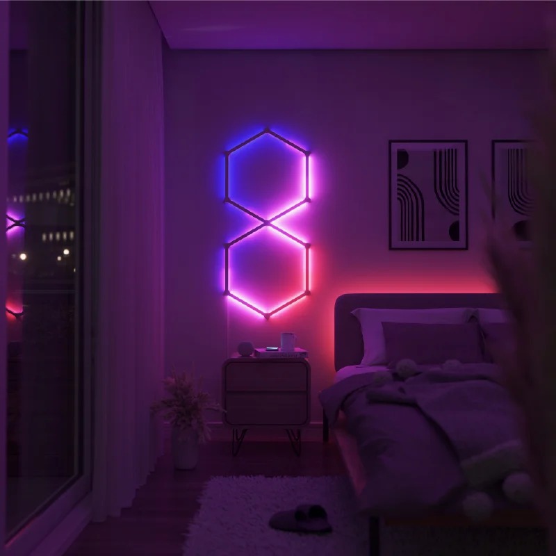 خرید کیت هوشمند روشنایی نانولیف Nanoleaf Lines 60 Degrees Expansion Pack