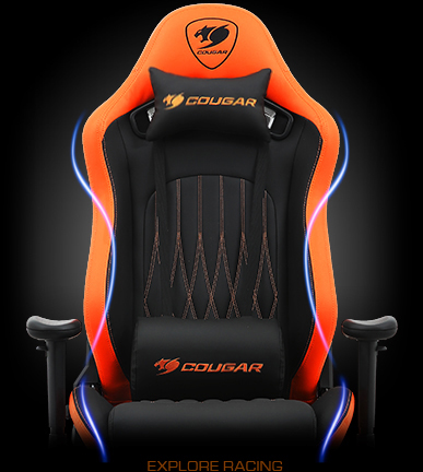 صندلی گیمینگ کوگار نارنجی Gaming Chair Cougar Explore Orange