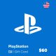 خرید گیفت کارت پلی استیشن آمریکا PSN Gift Card USA $60