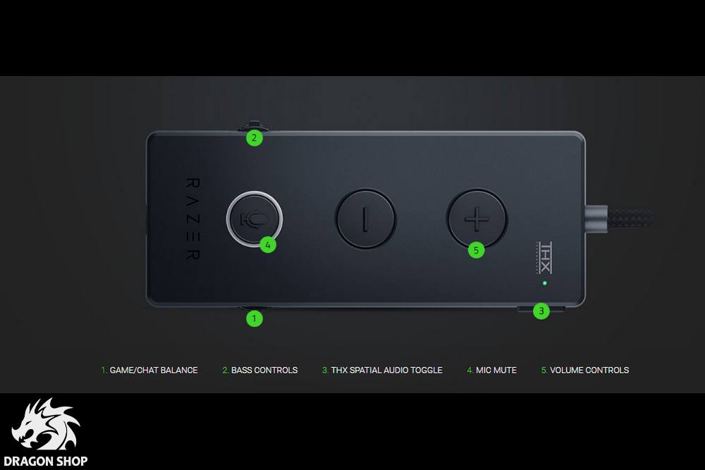 هدست ریزر Headset Gaming Razer KRAKEN Tournament Edition Green