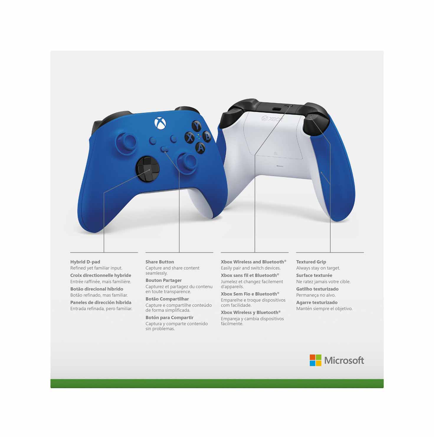 shock blue series x controller