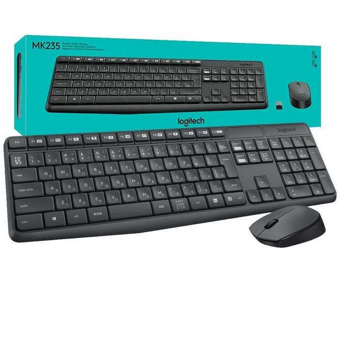 کیبورد و ماوس بی سیم لاجیتک Keyboard Logitech MK235