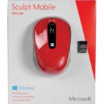 ماوس مایکروسافت Microsoft Mouse Wireless mobile SCULPT Red