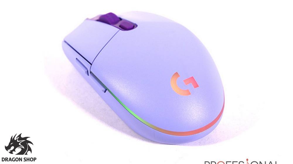 ماوس لاجیتک Mouse Logitech G203 Lightsync Wired Purple