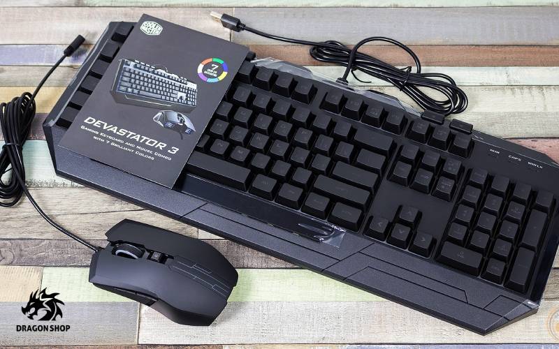 کیبورد و موس مکانیکال گیمینگ کولر مستر مدل Keyboard and mouse Cooler Master Devastator 3 Plus