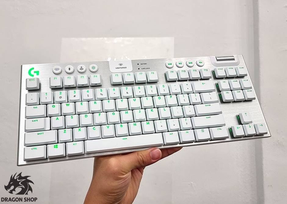 کیبورد گیمینگ لاجیتک سفید Gaming Keyboard Logitech G915 TKL Wireless RGB