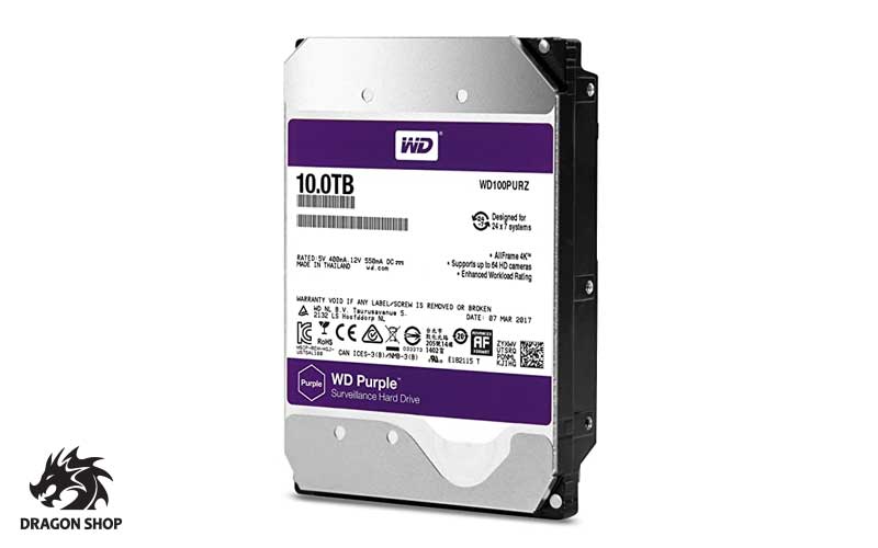 هارد دیسک وسترن HDD Western Digital 10TB Purple 256MB