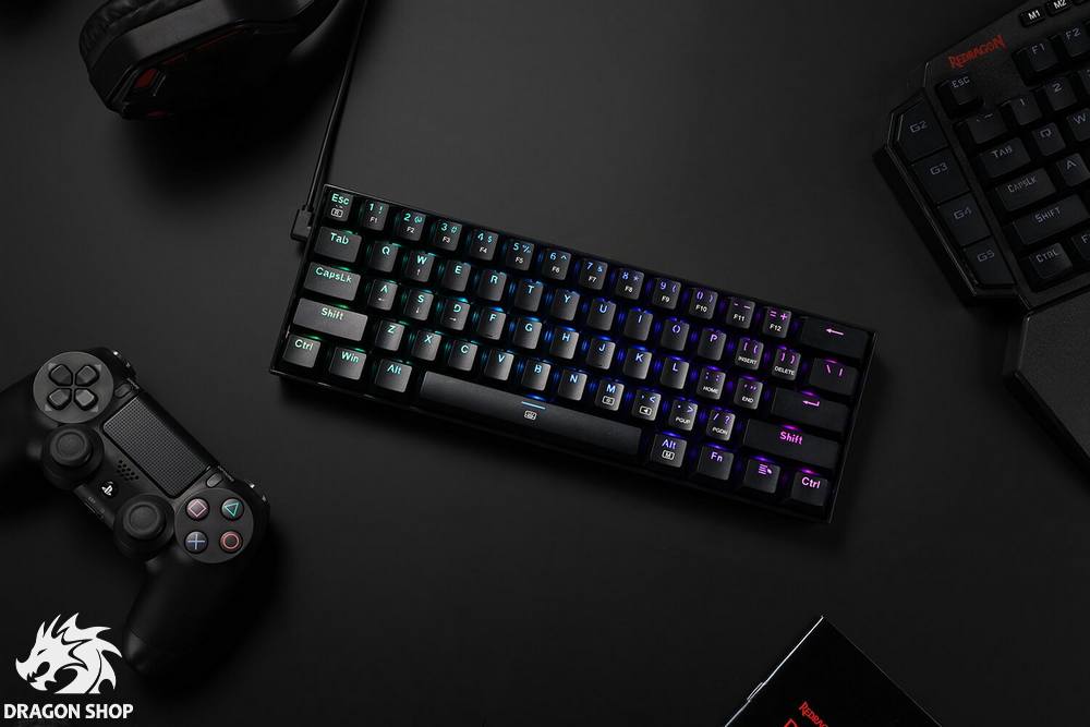 کیبورد ردراگون Keyboard Redragon K630 Dragonborn RGB Black