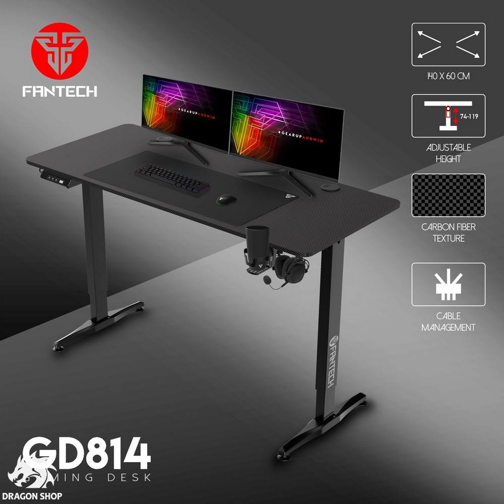 میز گیمینگ فن تک Fantech Gaming Desk GD814 با تنظیم ارتفاع