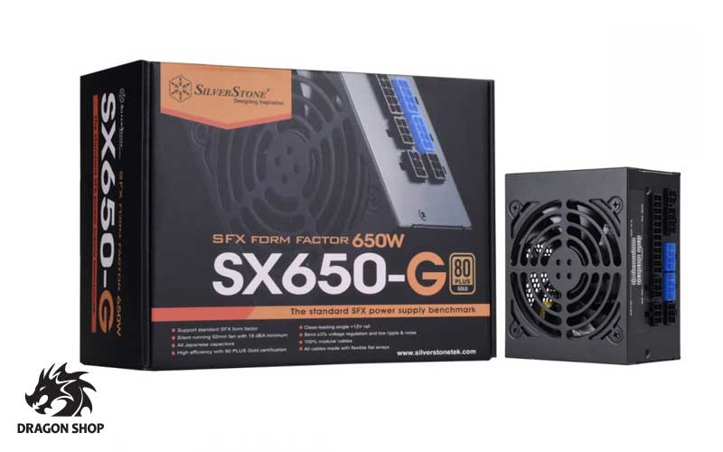 منبع تغذیه سیلوراستون 650 وات SilverStone SST-SX650-G