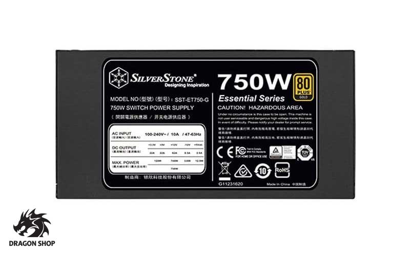 مشخصات منبع تغذیه سیلوراستون 750 وات Power SilverStone SST-ET750-G
