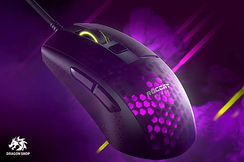 طراحی و ویژگی‌های موس گیمینگ روکات Mouse Gaming Roccat Roccat Burst Pro Black