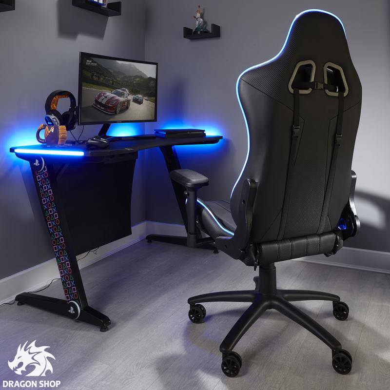 صندلی گیمینگ ایکس راکر X Rocker Playstation Amarok Neo Fibre Led Gaming Chair 
