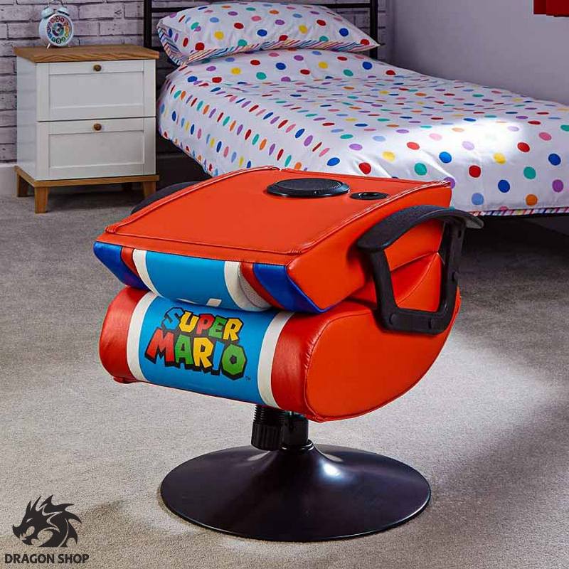صندلی گیمینگ ایکس راکر X Rocker RGB Gaming Chair Super Mario BLUE/RED