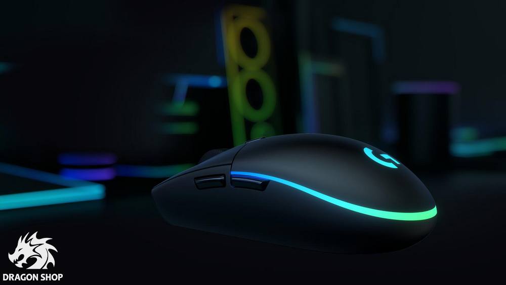 ماوس لاجیتک Mouse Logitech G203 Lightsync Wired Black