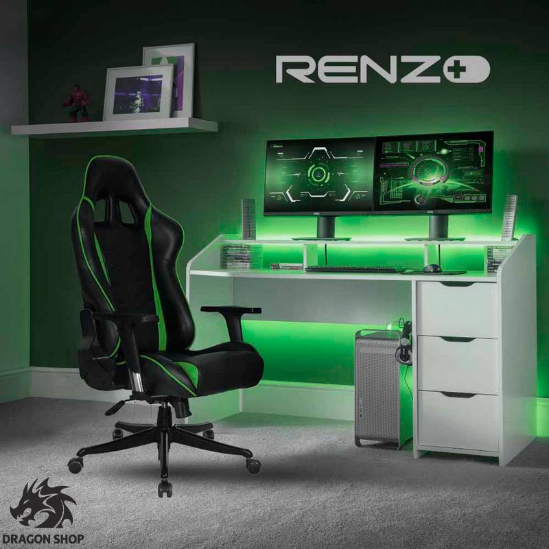 صندلی گیمینگ رنزو Gaming Chair Renzo Green