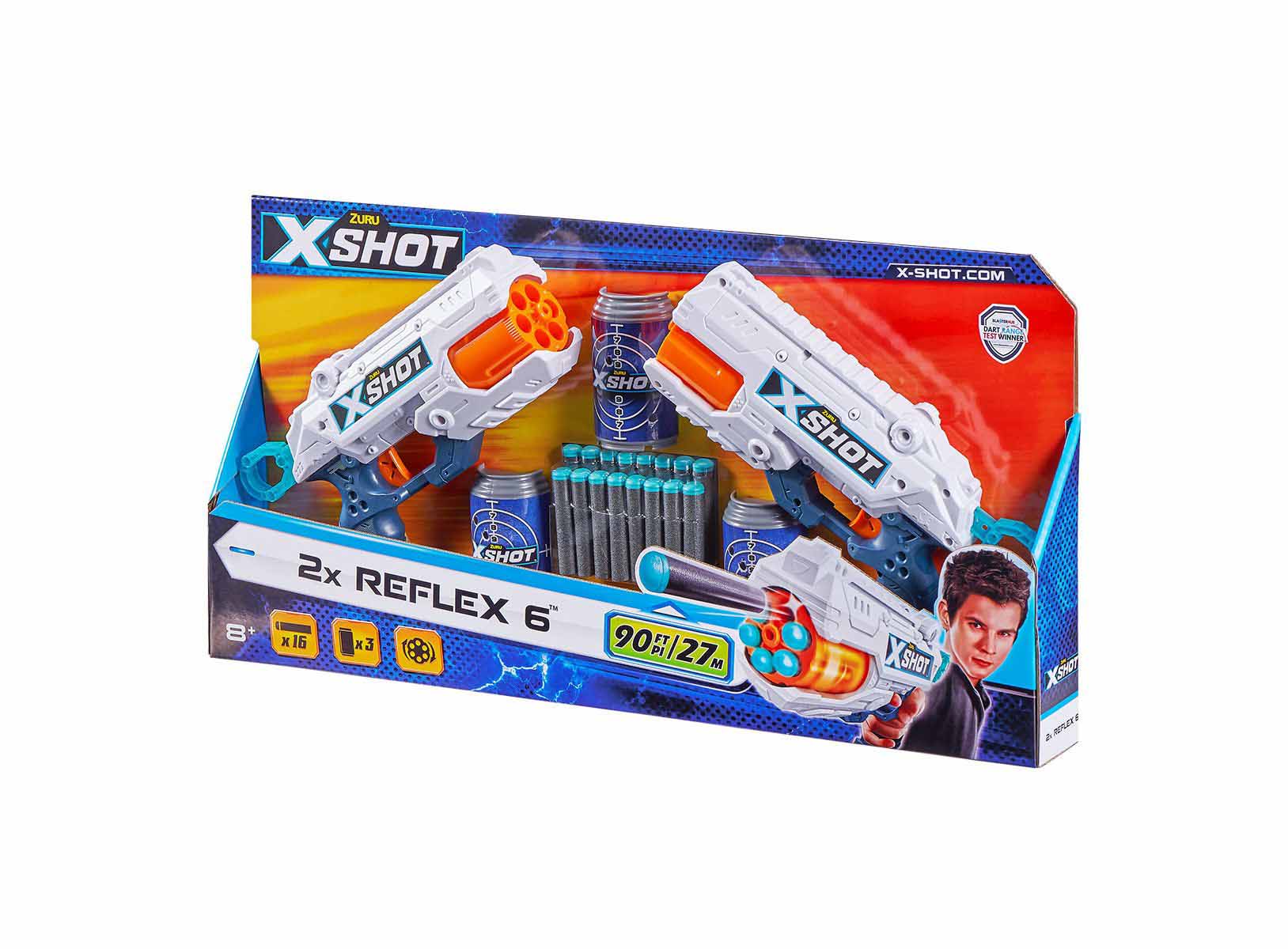 تفنگ دوقلو ایکس شات X-Shot Reflex6