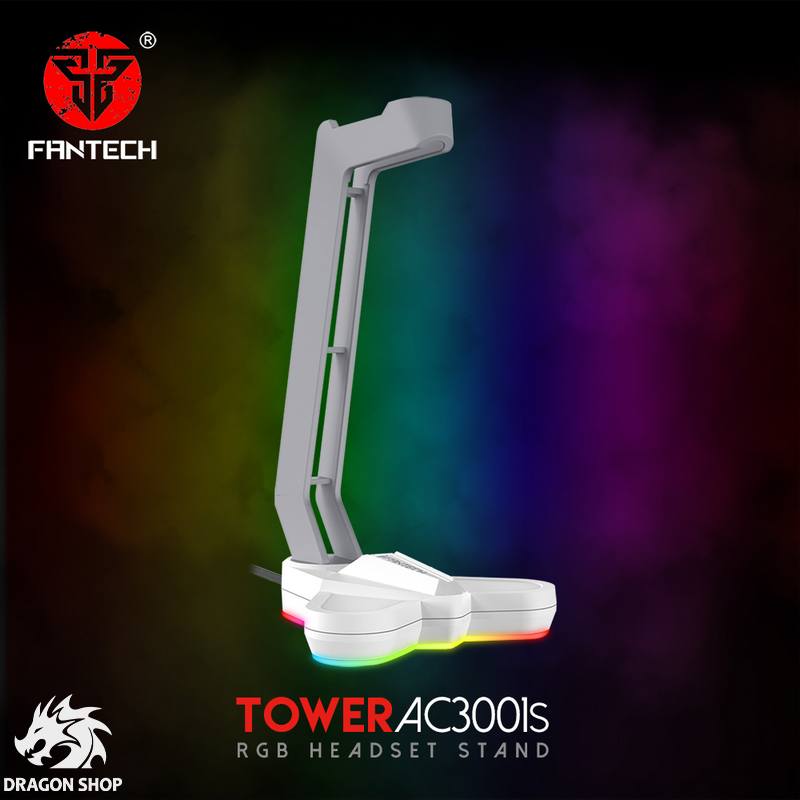 پایه هدست فن تک FANTECH TOWER AC3001S White RGB Headset Stand