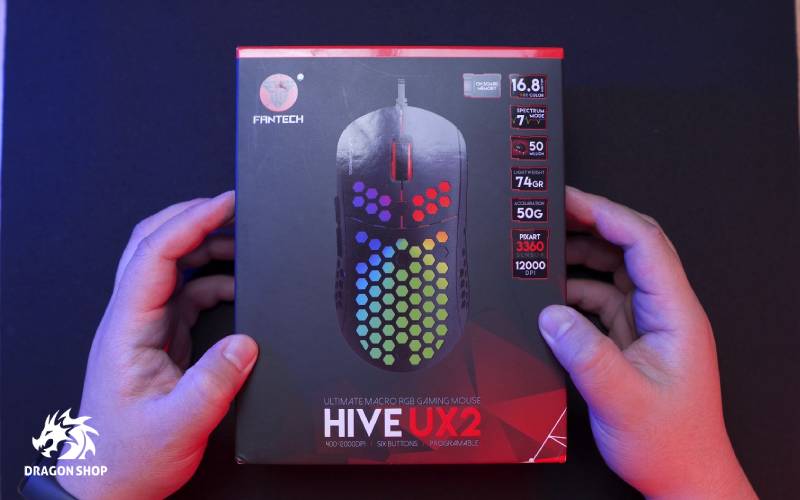 مشخصات خرید موس گیمینگ فن تک MOUSE Gaming Fantech UX2 Hive RGB Wired
