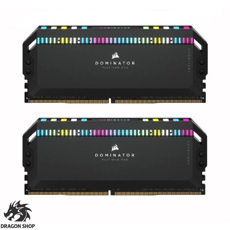 رم کورسیر RAM Corsair DOMINATOR PLATINUM RGB 32GB 16GBx2 6200MHz CL36 DDR5