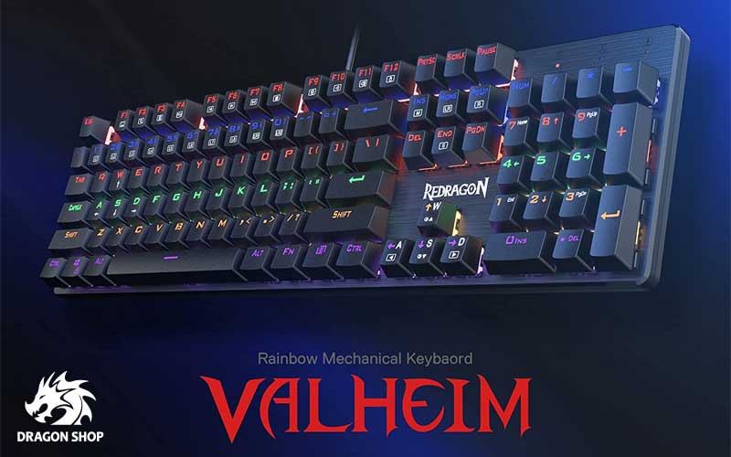 کیبورد گیمینگ ردراگون Keyboard Redragon K608 VALHEIM