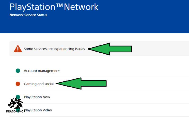 وضعیت شبکه پلی استیشن را بررسی کنید