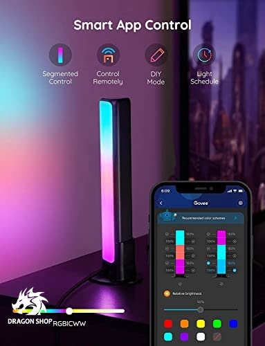 چراغ رومیزی هوشمند گووی Govee Flow Plus Smart Light Bars