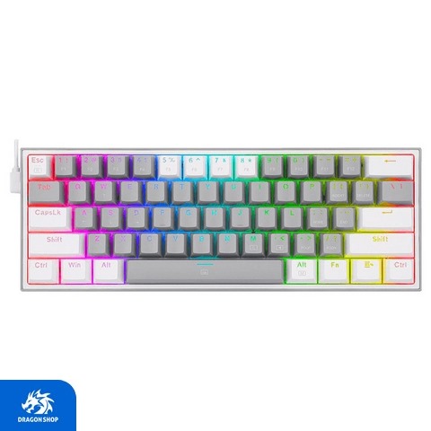 کیبورد Redragon K617 G/W Red SW کیبورد Redragon K617 G/W Red SW