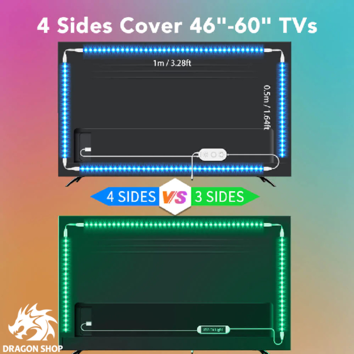 ریسه تلویزیون Govee RGB LED TV Backlight 46-60 H6179