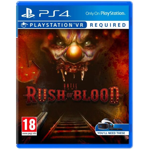 دیسک بازی Until Dawn: Rush of Blood PS4