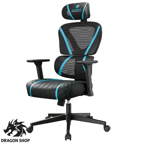 صندلی گیمینگ یوریکا Gaming Chair Eureka Norn Blue