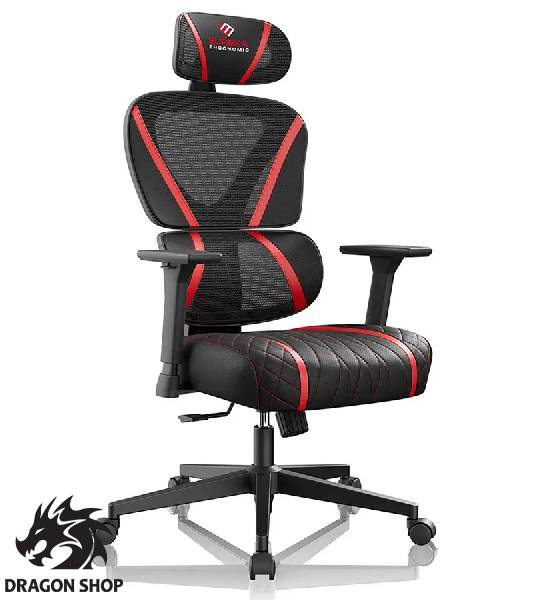 صندلی گیمینگ یوریکا Gaming Chair Eureka Norn Red