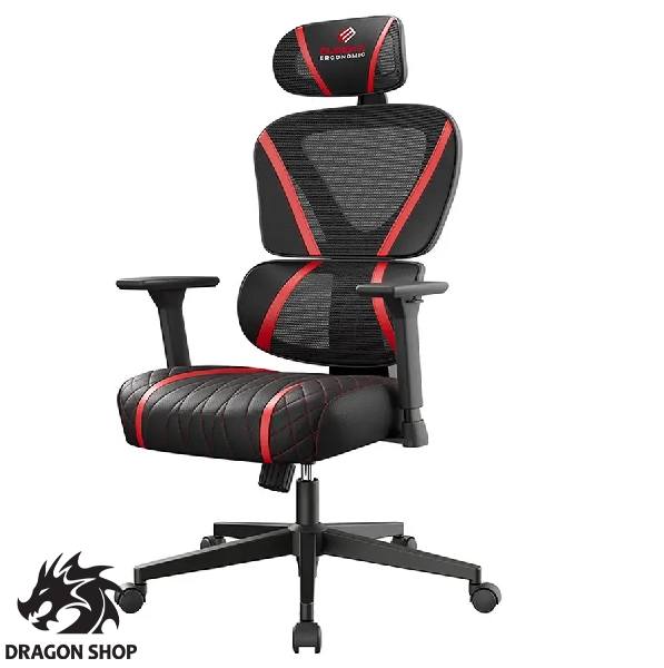 صندلی گیمینگ یوریکا Gaming Chair Eureka Norn Red
