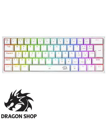 کیبورد Keyboard Redragon K617 FIZZ White Red SW