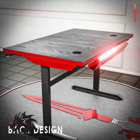 خرید اینترنتی میز گیمینگ Gaming Desk TITAN RGB Red