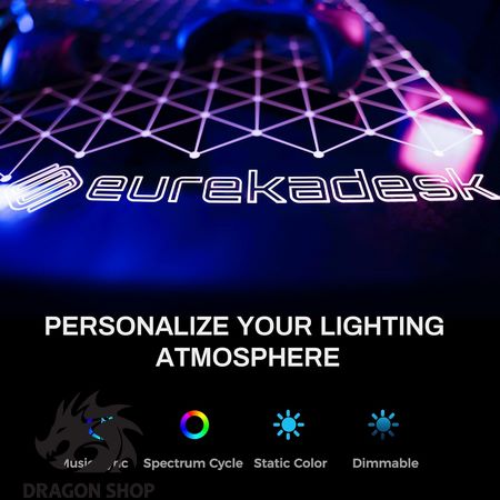 میز یوریکا Eureka Spectrum Glass ERK-GD-L60R-B-V1-UK