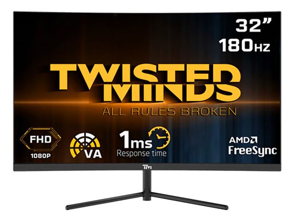 مانیتور گیمینگ 32 اینچ Twisted Minds TM32CFHD180VA