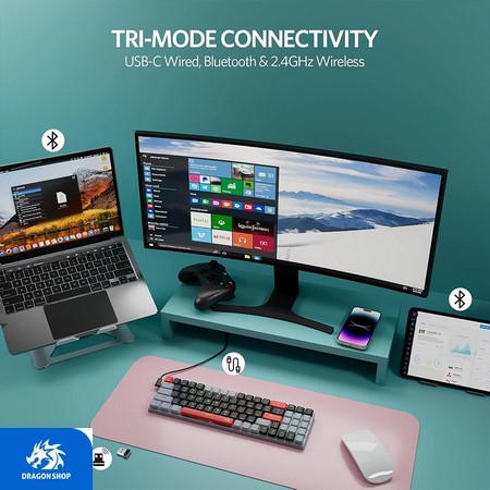 خرید کیبورد Redragon Ashe Pro K626 RBG RGB