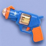 تفنگ هفت تیر Electric Revolver Gun Biu Biu Blue