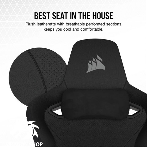 صندلی گیمینگ کورسیر Corsair TC200 Gaming Chair Plush Leatherette – Black