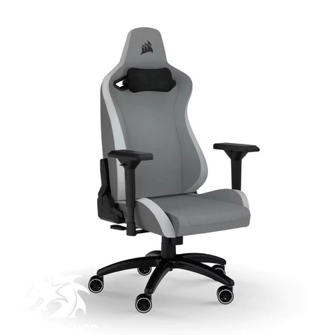 صندلی گیمینگ کورسیر Corsair TC200 Gaming Chair Soft Fabric – Light Grey/White