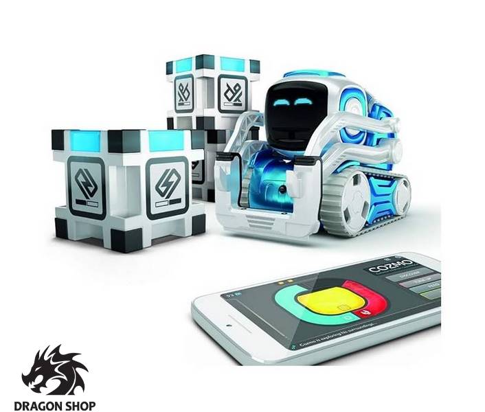 ربات هوشمند آنکی کوزمو با مکعب قدرت Anki Cozmo Robot with Power Cubes Black Blue 