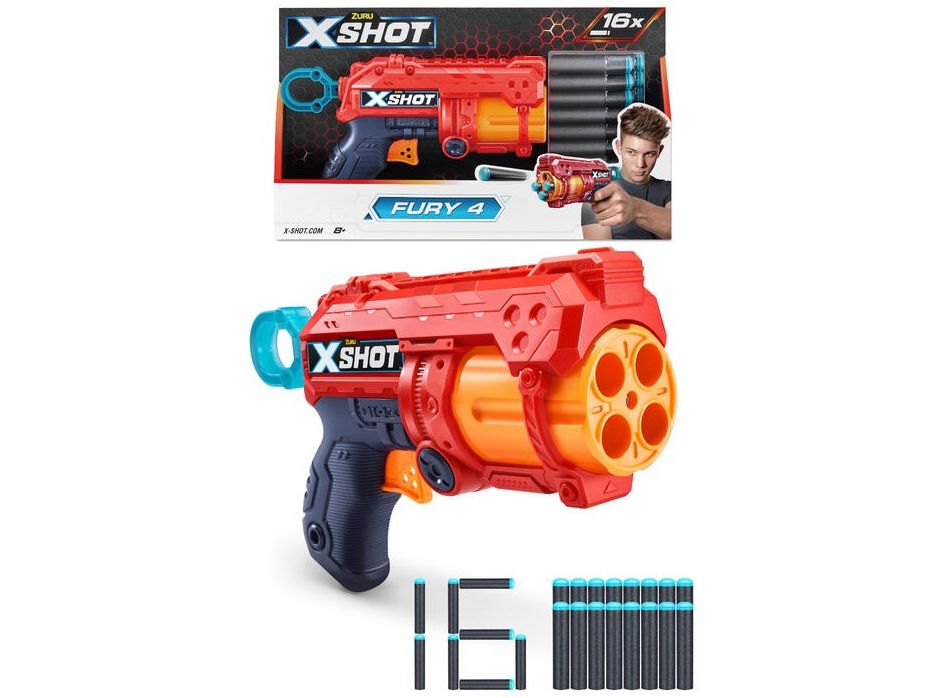 تفنگ ایکس شات X-Shot Fury Red تفنگ ایکس شات X-Shot Fury Red
