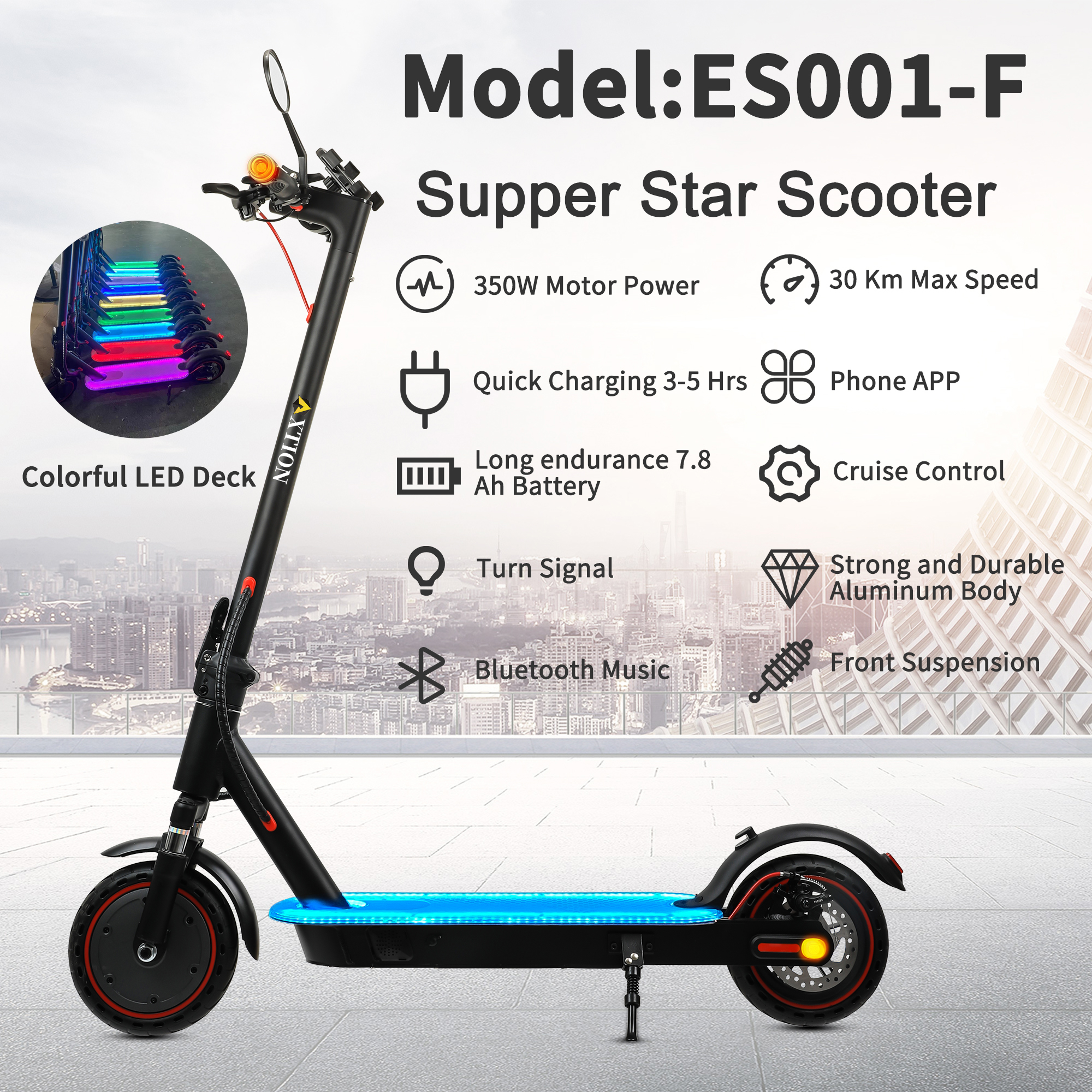 خرید اسکوتر الکتریکی تاشو Folding Electric Scooter ES001-F