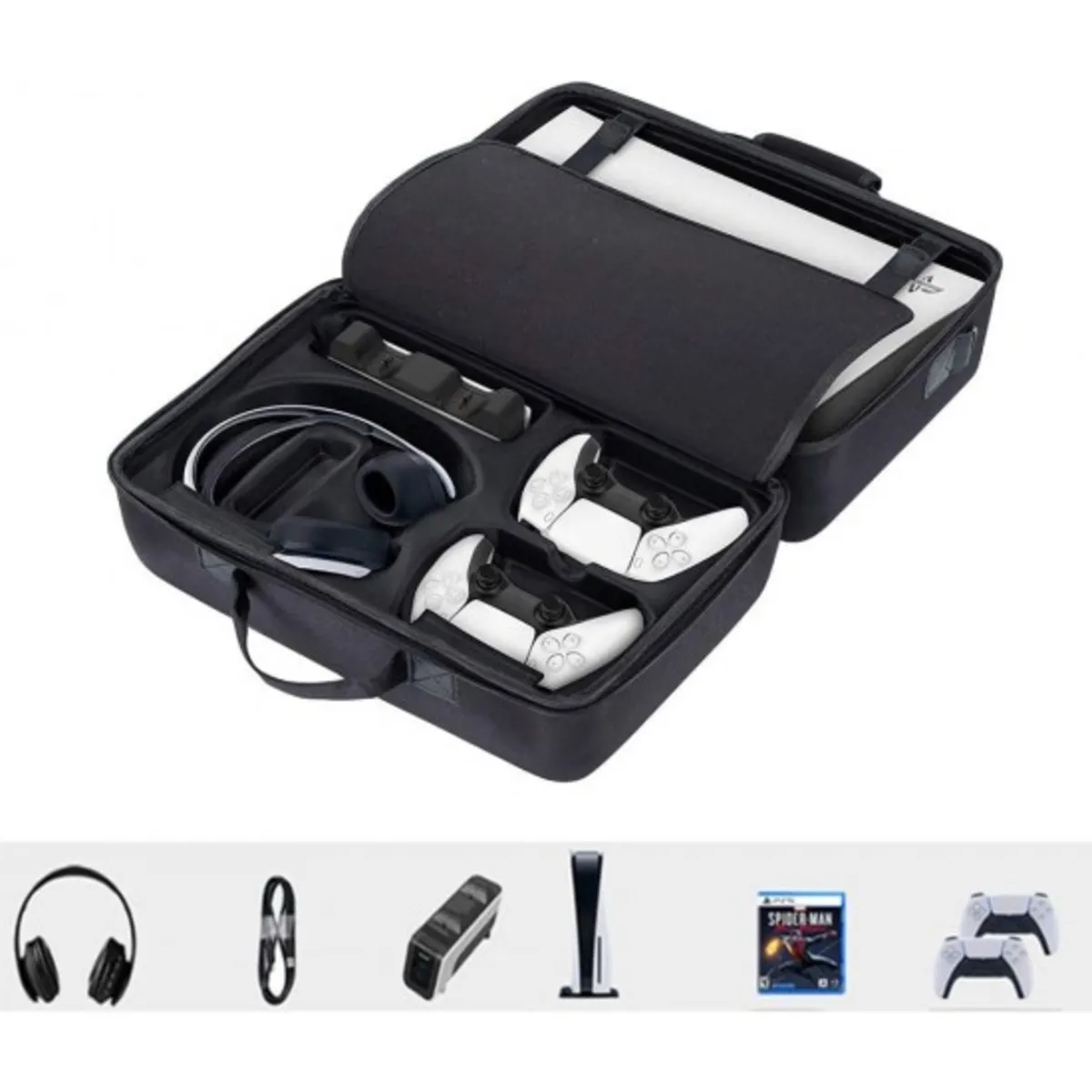 کیف چمدانی پلی استیشن Playstation 5 DeadSkull New Black خرید کیف چمدانی پلی استیشن Playstation 5 DeadSkull New Black