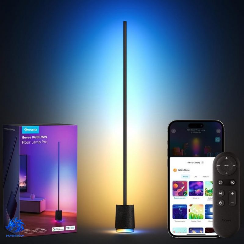 چراغ هوشمند Govee Lyra RGBICWW Corner Floor Lamp Pro H6079  