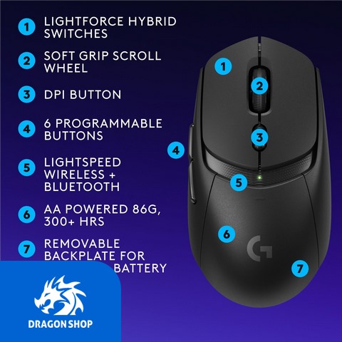 ماوس بی سیم لاجیتک Logitech G309 LIGHTSPEED Black