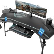 خرید میز گیمینگ یوریکا EUREKA ERGONOMIC Gaming Desk with Led Lights